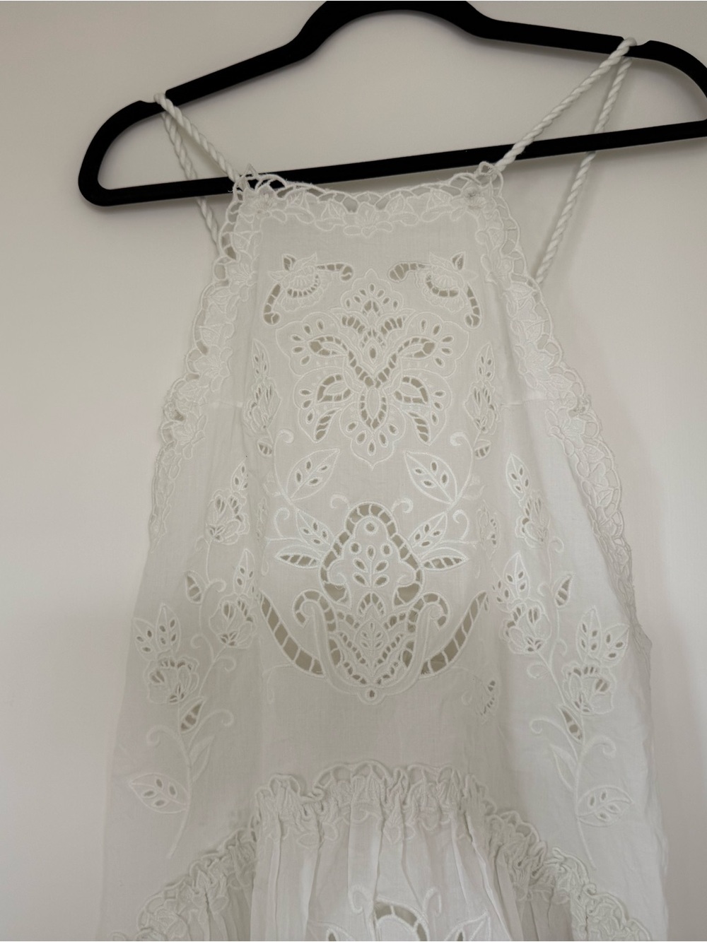 FARM Rio - White Richilieu Mini Dress
White Eyelet Halter Mini Dress - Picture 7 of 8
